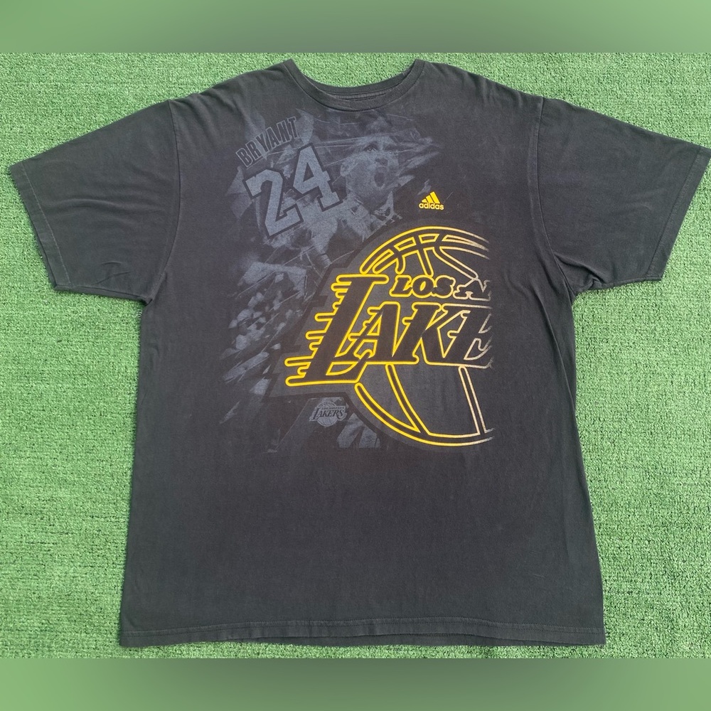 Rare Adidas 2012 Kobe Bryant #24 Los Angeles Lakers T-Shirt Mens Sz XL